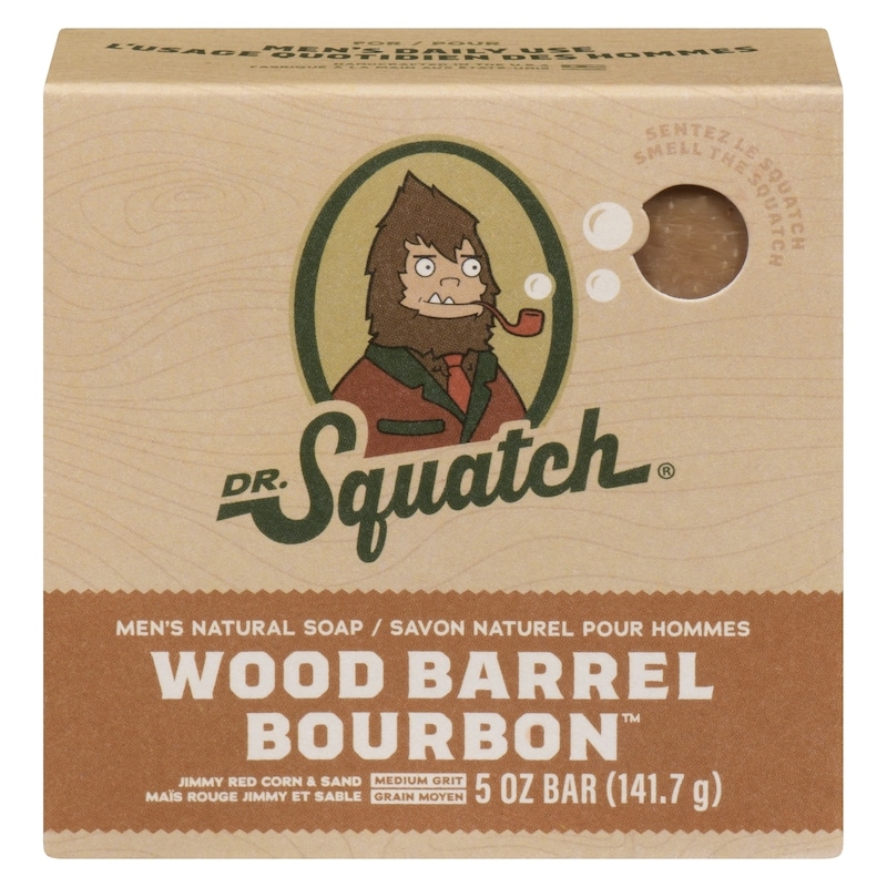 Wood Barrel Bourbon Bar Soap