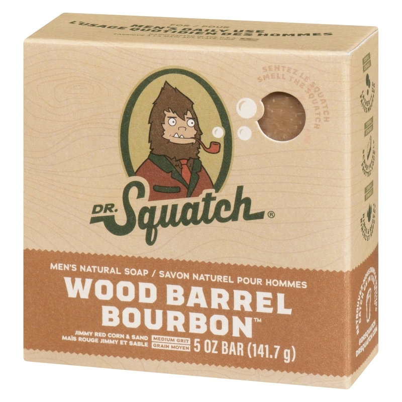 Wood Barrel Bourbon Bar Soap