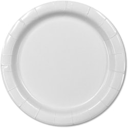 Solid 20ct Round Plates White