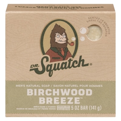 DR.Squatch Men's Natural Soap Birchwood Breeze 141.7 g, $7.76/100g