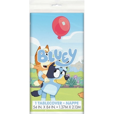 Unique Bluey Tablecover 1 ea, $3.50/1ea