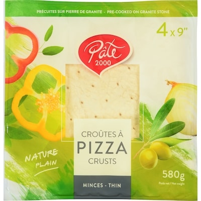null Pizza Crusts Thin Plain 580 g, $0.95/100g