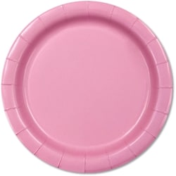 Solid 20ct Round Plates Pink