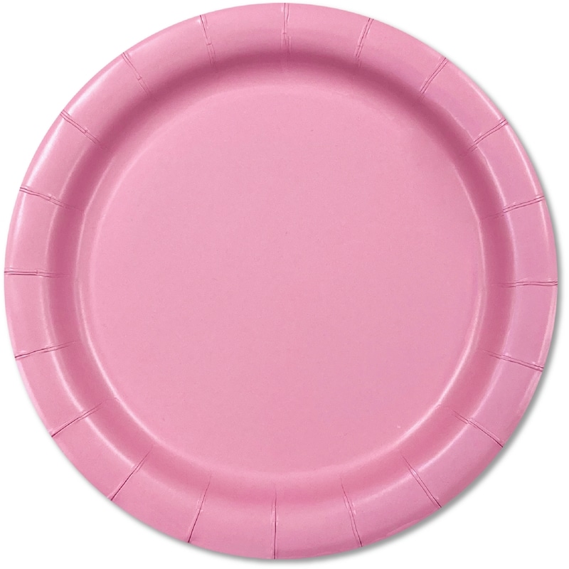 Solid 20ct Round Plates Pink