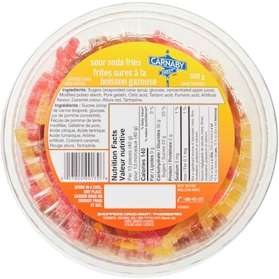 Carnaby Sweet Sour Soda Fries Candy 500 g, $1.12/100g