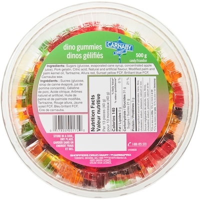 Carnaby Sweet Dino Gummies Candy 500 g, $1.40/100g