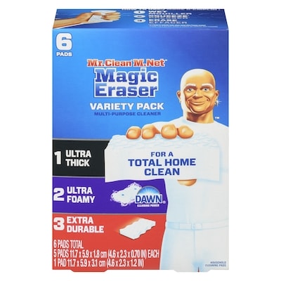 Mr. Clean Magic Eraser, Variety Pack 6 Pads 6 ea, $2.17/1ea