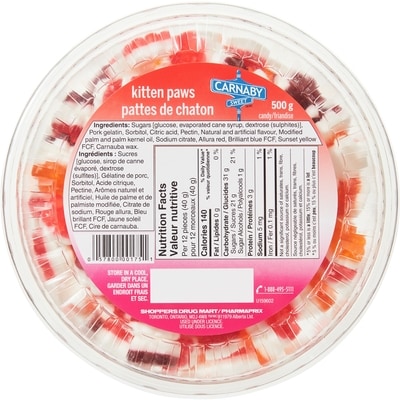 Carnaby Sweet Kitten Paws Candy 500 g, $1.20/100g