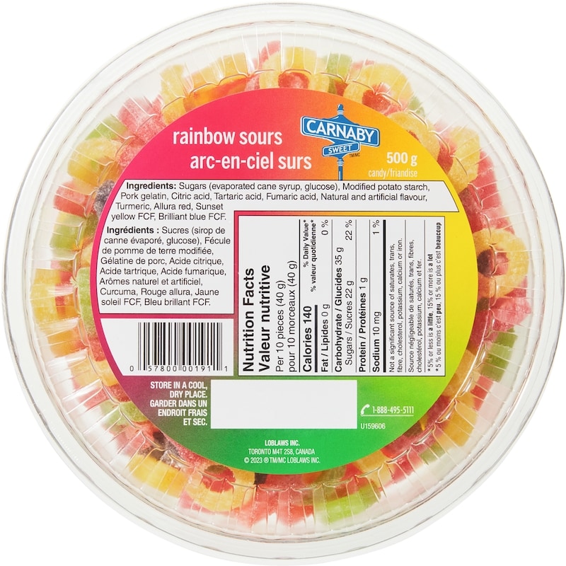 Rainbow Sours Candy