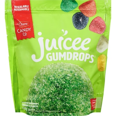 Dare Juicee Gumdrops Candy Assorted Gumdrops 600 g, $0.75/100g