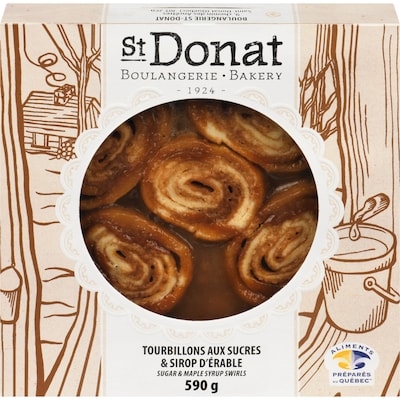 Boulangerie St-Donat Sugar & Maple Syrup Swirls 590 g, $1.36/100g