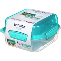 Sistema Boîte à lunch carrée To Go Lunch Stack, la couleur peut varier, 1 paquet 1 ea, 12,00 $/1ch