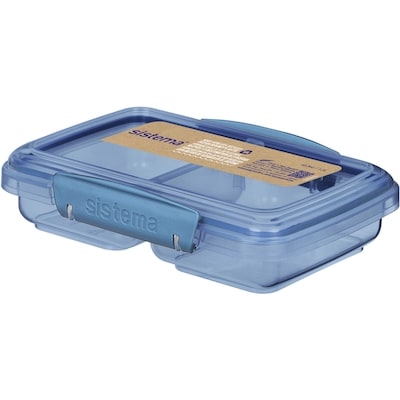 Sistema Petit récipient de conservation des aliments fendu en plastique Ocean Bound, sans BPA, bleu sarcelle ou bleu (non sélectionnable) 1 ea, 7,00 $/1ch