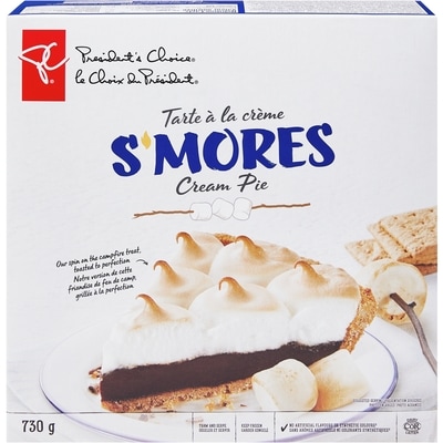 President's Choice S'mores Cream Pie  730 g, $1.64/100g