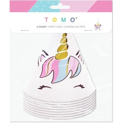 Tomo Unicorn 8ct Party Hats 1 ea, $2.50/1ea