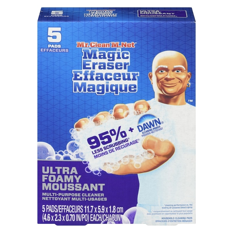 Magic Eraser Ultra Multi Purpose Cleaner, Foaming Magic Eraser Sponge Multi Surface Cleaner, 5ct