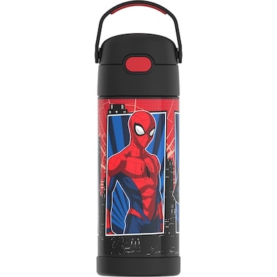 Thermos Bouteille de paille isolée sous vide en acier inoxydable avec poignée sous caution - Spider-Man 1 ea, 22,00 $/1ch