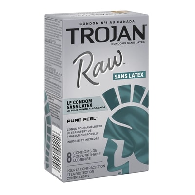 Condom lubrifiés sans latex Raw Pure Feel