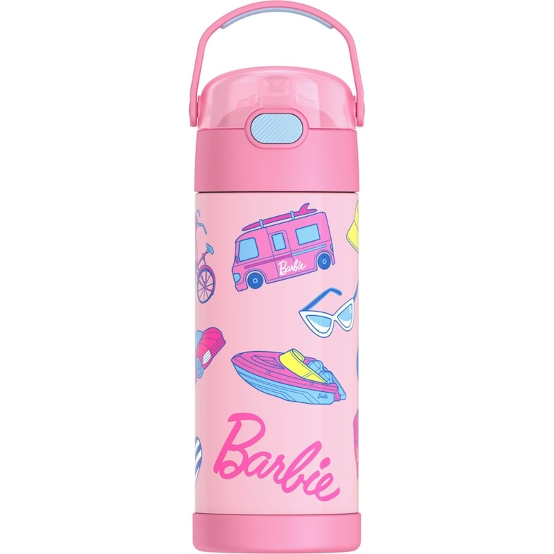 Stainless Steel Vacuum Insulated Straw Bottle With Bail Handle - Barbie