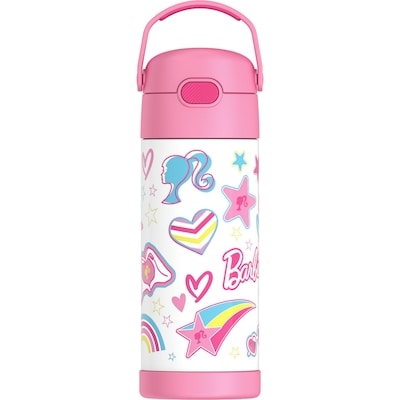Thermos Bouteille de paille isolée sous vide en acier inoxydable avec poignée bélière - Barbie 1 ea, 20,00 $/1ch