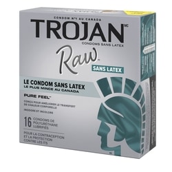 Trojan Raw Non-Latex Lubricated Pure Feel Condoms Value Pack - 16 ea | Zehrs