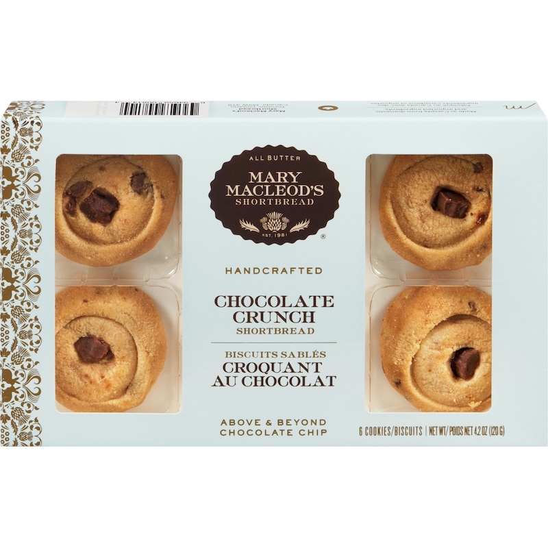 Mary Macleod's Short Bread Cookies Chocolate Crunch Shortbread