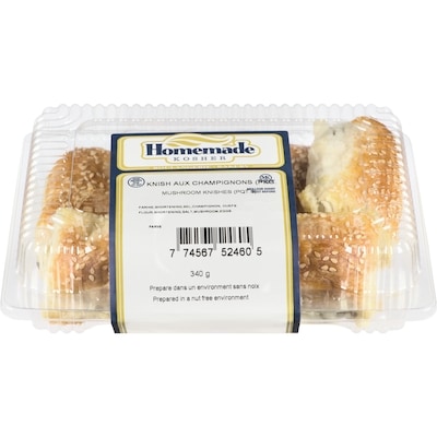 Homemade Kosher Knish aux champignons 500 g, 1,66 $/100g