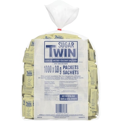 Sugar Twin Calorie-Free Sweetener 1000-Packet 1000 ea, $0.02/1ea
