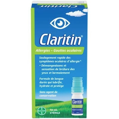 Claritin Allergies gouttes oculaires 10 ml, 174,90 $/100ml