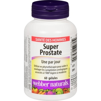 Webber Naturals Super prostate 60 ea, 0,38 $/1ch