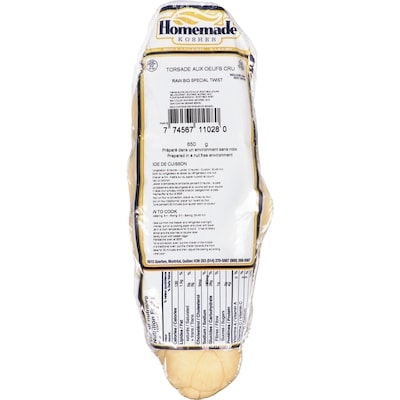 Homemade Kosher Raw Big Special Twist 650 g, $0.89/100g