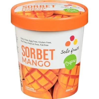Solo Fruits   Sorbet Mango Organic 500 ml, $1.40/100ml