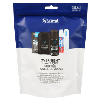 Travel Brand Goods Overnight Kit - Trial & Travel Size 5 ea, $2.40/1ea
