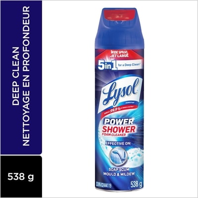 Lysol Power Shower Foam Cleaner, 5 in 1 for a deep clean 538 g, $1.11/100g