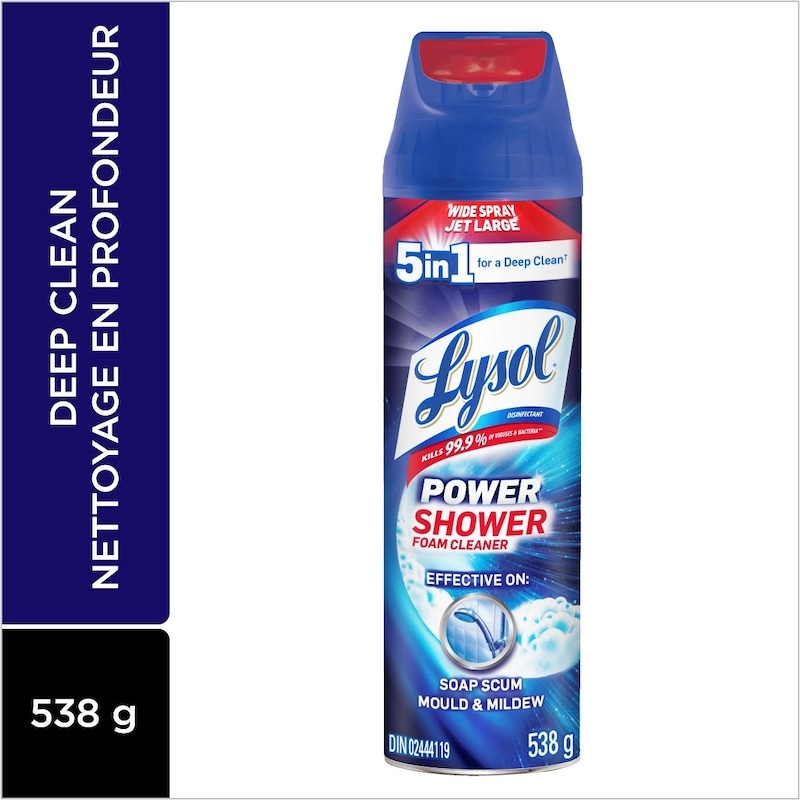 Power Shower Foam Cleaner, 5 in 1 for a deep clean