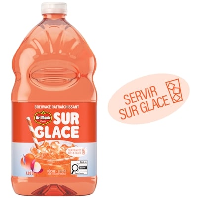 Del Monte Breuvage rafraîchissant pêche et litchi 1.89 l, 0,26 $/100ml