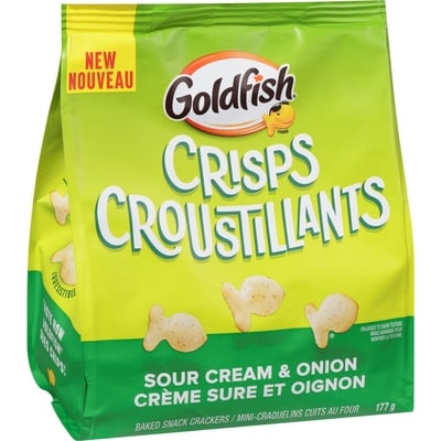 Goldfish Crisps Snack Crackers Sour Cream & Onion