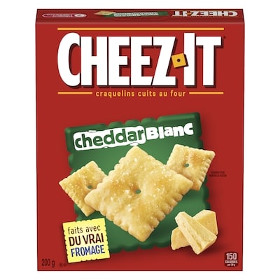 Cheez-It Craquelins cuits au four cheddar blanc 200 g, 1,90 $/100g
