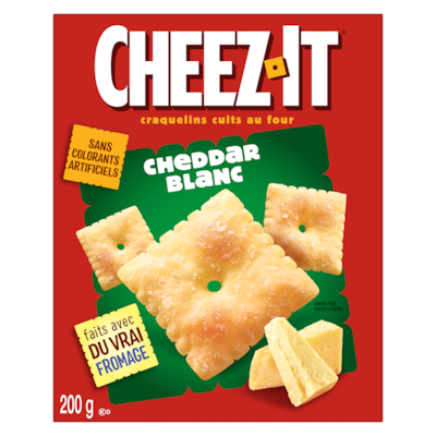 Craquelins cuits au four cheddar blanc