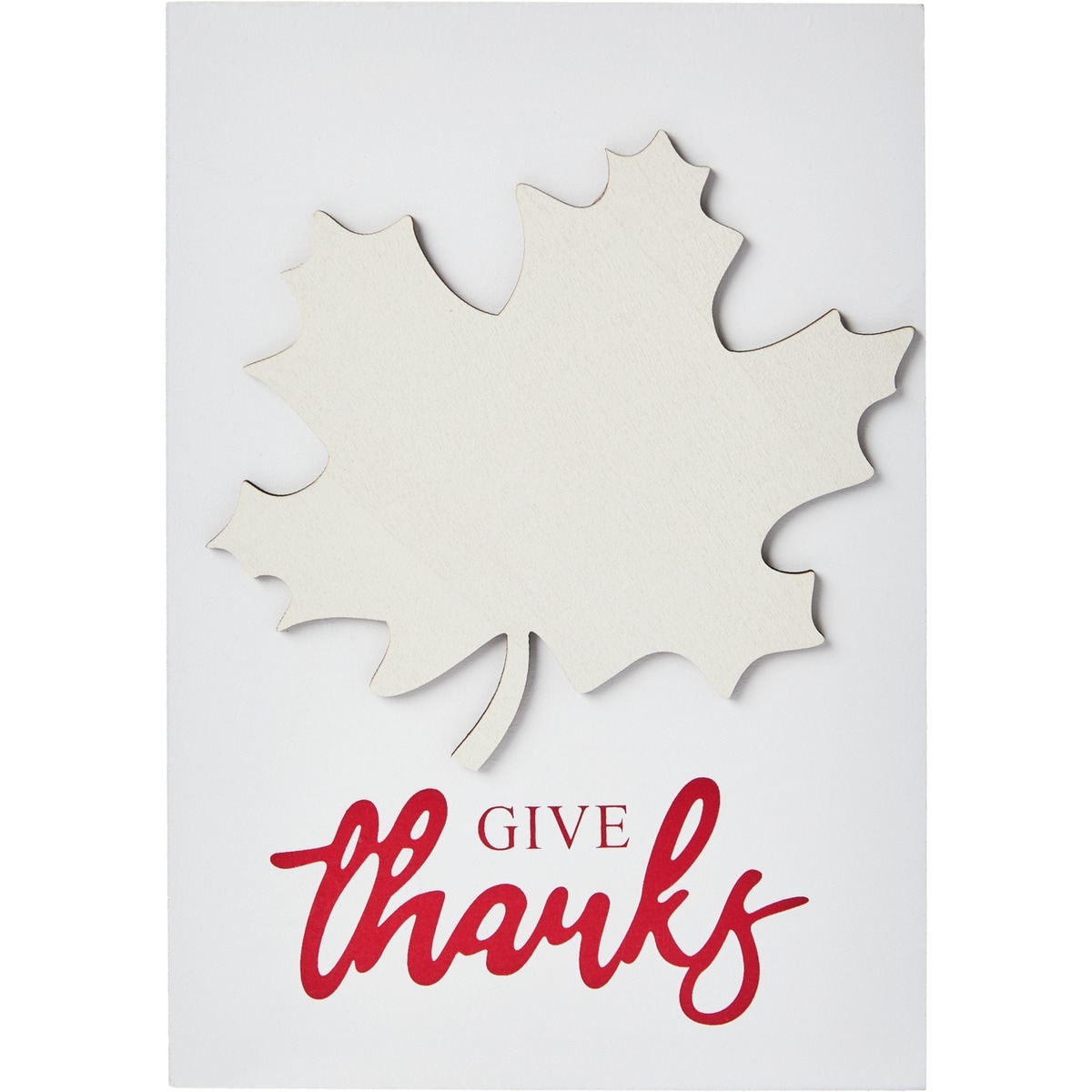 null Harvest Leaf Art Block - Give Thanks 1 ea, $3.50/1ea