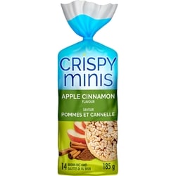 Quaker Crispy Minis Large Brown Rice Cakes, Apple Cinnamon 196 g, $1.68/100g