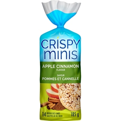 Quaker Crispy Minis Large Brown Rice Cakes, Apple Cinnamon 196 g, $1.68/100g