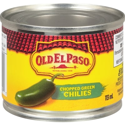 Old El Paso Chopped Green Chilies 113 ml, $2.91/100ml
