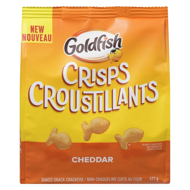 Goldfish Crisps Baked Snack Crackers Cheddar