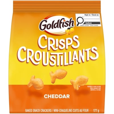 Pepperidge Farm Goldfish Crisps Baked Snack Crackers Cheddar 177 g, $2.54/100g