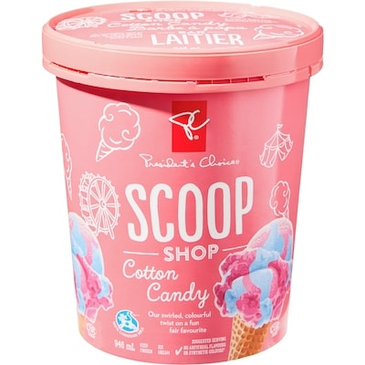 President's Choice Scoop Shop Cotton Candy Ice Cream  946 ml, $0.48/100ml
