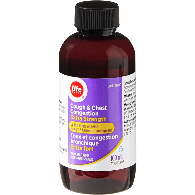 Extra Strength Wildberry Flavour Cough and Chest Congestion Syrup