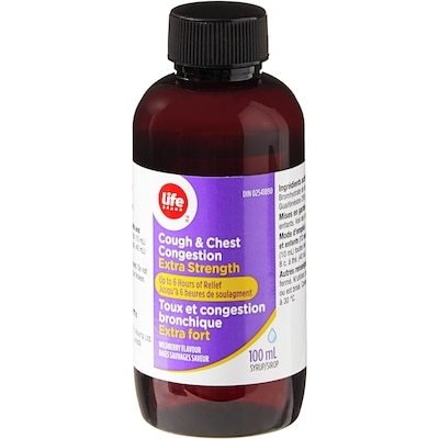 Sirop extra fort pour la toux et la congestion bronchique, baies sauvages