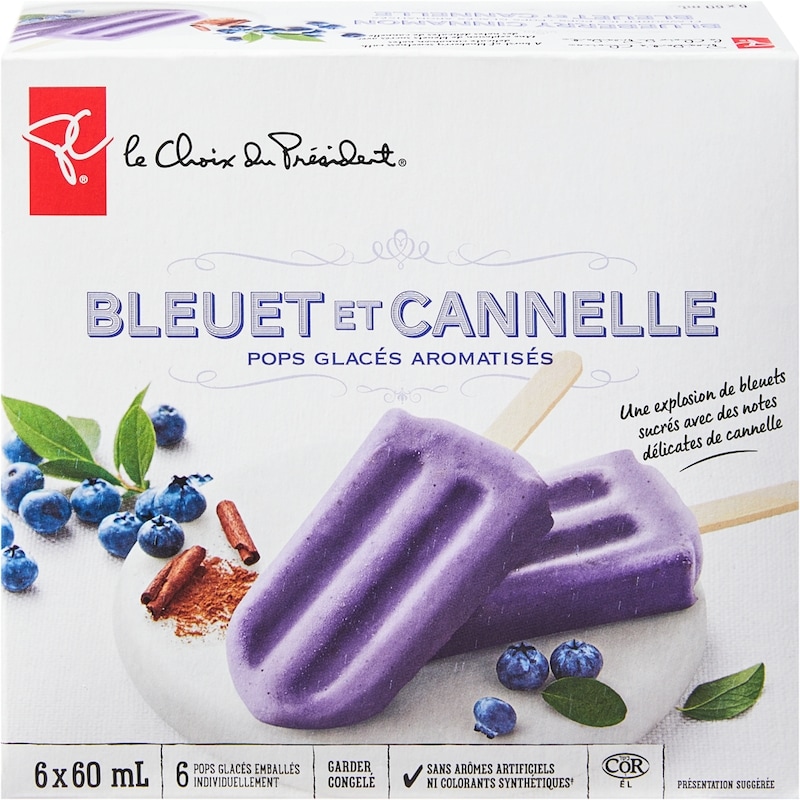 Blueberry Cinnamon Flavoured Ice Pops