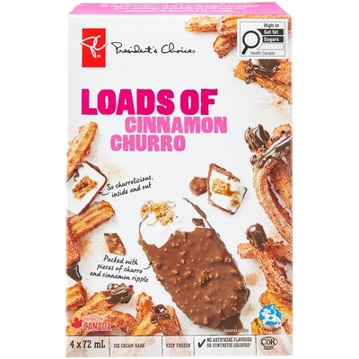 le Choix du Président Churro à la cannelle Pleines de 288 ml, 1,74 $/100ml